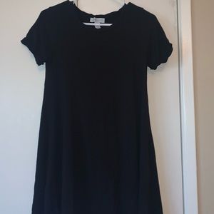 Black t-shirt dress